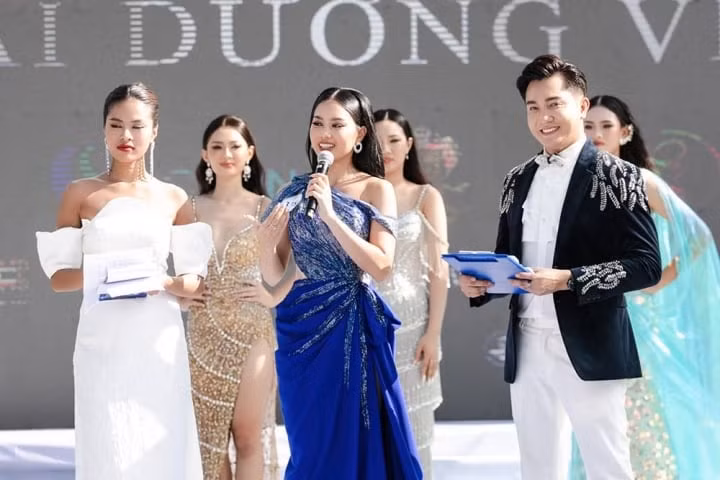 Thí sinh Thái Đào Trúc Giang. Thí sinh Thái Đào Trúc Giang.