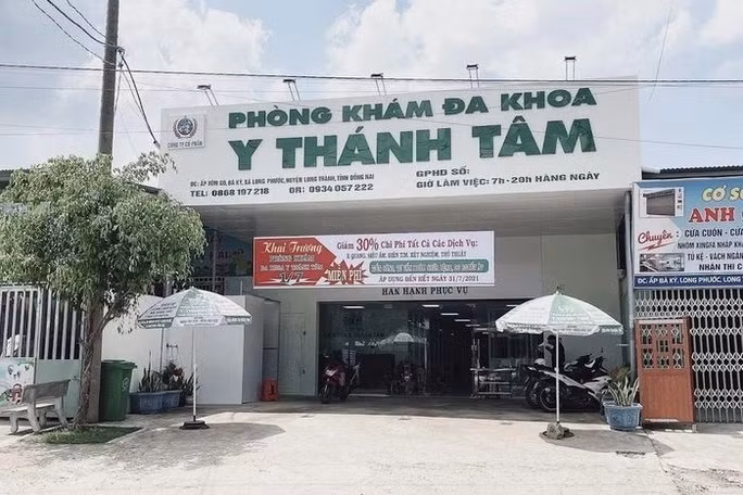 Gian lận BHXH ở Đồng Nai: Khởi tố giám đốc Phòng khám Đa khoa Y Thánh Tâm - Ảnh 1. Phòng khám Đa khoa Y Thánh Tâm