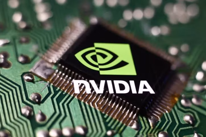 Ước tính Nvidia hiện chiếm khoảng 80% thị phần chip AI nhờ các sản phẩm bộ xử lý đồ họa (GPU), một loại chip cao cấp được các nhà phát triển AI lựa chọn trong năm qua. (Nguồn: Getty Images)