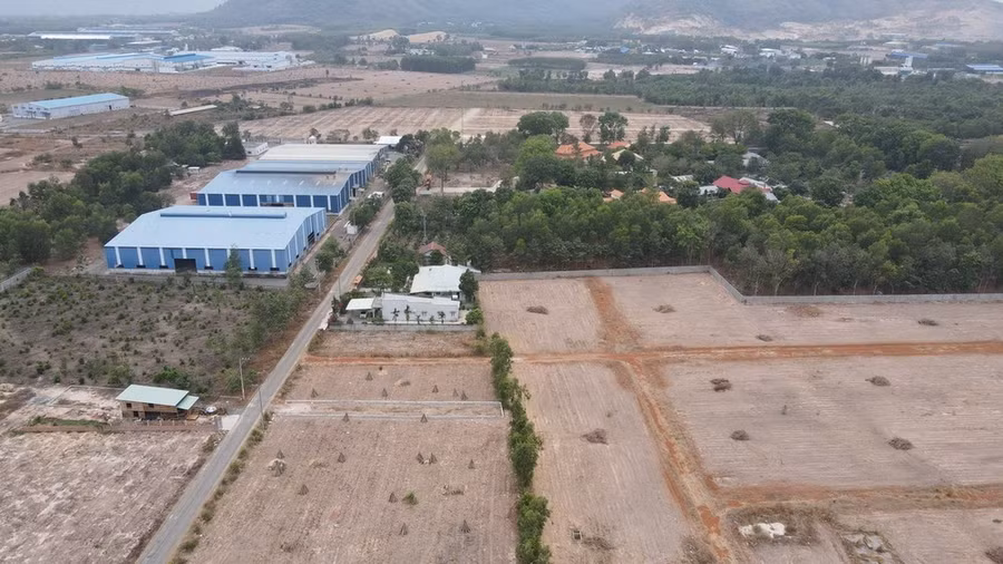 Một dự án phân lô bán nền tại thị xã Phú Mỹ, tỉnh Bà Rịa-Vũng Tàu. (Ảnh: Hoàng Nhị/TTXVN)