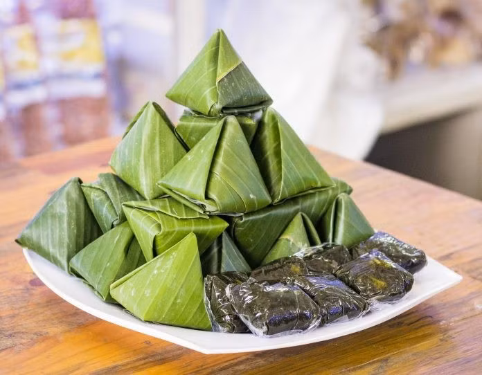 Bánh ít lá gai đặc trưng với hình thức nhỏ nhắn. (Ảnh: Cổng thông tin tỉnh Bình Định) Bánh ít lá gai đặc trưng với hình thức nhỏ nhắn. (Ảnh: Cổng thông tin tỉnh Bình Định)