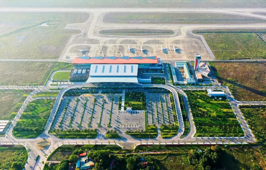 Cảng hàng không quốc tế Vân Đồn tại tỉnh Quảng Ninh được đầu tư theo hình thức xã hội hóa. Ảnh: CTV/Vietnam+