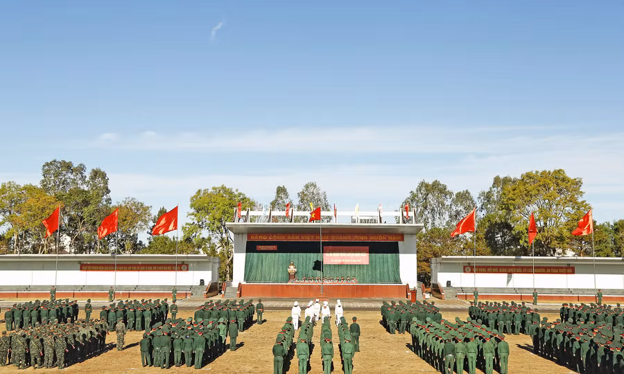 Quang cảnh buổi lễ. Ảnh: Sơn Tùng Quang cảnh buổi lễ. Ảnh: Sơn Tùng