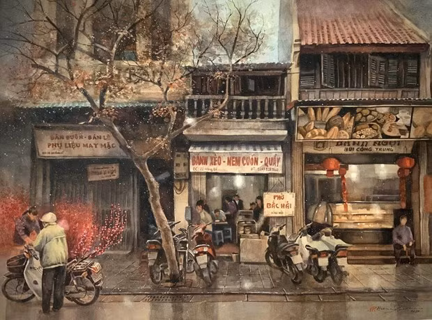 Phố Hàng Bồ ngày cận Tết.