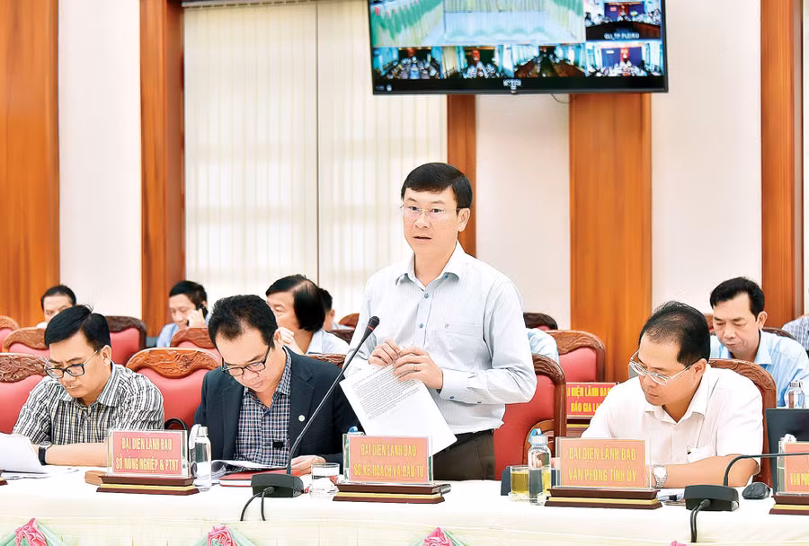 Năm 2023, Sở Kế hoạch và Đầu tư đã tham mưu UBND tỉnh trong chỉ đạo điều hành hoàn thành kế hoạch phát triển kinh tế-xã hội. Ảnh: Đ.T Năm 2023, Sở Kế hoạch và Đầu tư đã tham mưu UBND tỉnh trong chỉ đạo điều hành hoàn thành kế hoạch phát triển kinh tế-xã hội. Ảnh: Đ.T