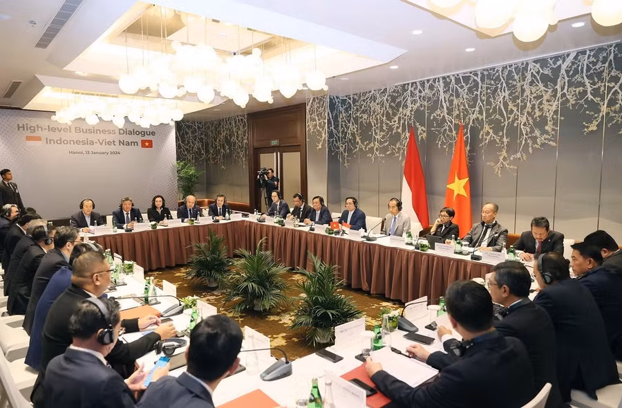 Toàn cảnh Đối thoại doanh nghiệp cấp cao Việt Nam-Indonesia. Ảnh: Dương Giang/TTXVN Toàn cảnh Đối thoại doanh nghiệp cấp cao Việt Nam-Indonesia. Ảnh: Dương Giang/TTXVN