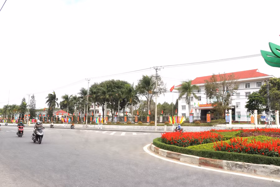 Một góc đô thị thị xã An Khê. Ảnh: Ngọc Minh
