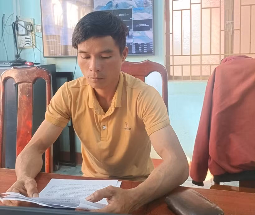Phạm Văn Tuyến tại cơ quan điều tra.