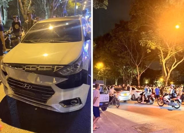 Chiếc xe và khu vực Nam bỏ lại phương tiện để chạy trốn