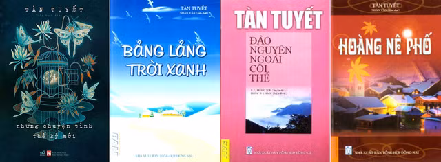 Các tác phẩm đã chuyển ngữ sang tiếng Việt của Tàn Tuyết. Ảnh: T.D tổng hợp
