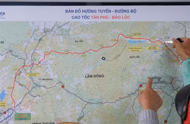 Dự án cao tốc Tân Phú-Bảo Lộc dự kiến khởi công trong quý 4/2023. Ảnh: Nguyễn Dũng/TTXVN