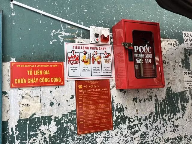 Công tác PCCC trong hẻm được bà con ở TP.HCM hết sức chú trọng