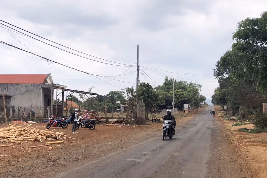 Một góc làng Groi, xã Kon Thụp, huyện Mang Yang hôm nay. Ảnh: Phương Dung
