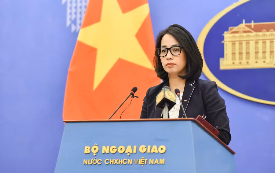 Phó phát ngôn Bộ Ngoại giao Phạm Thu Hằng. Ảnh: Bộ Ngoại giao