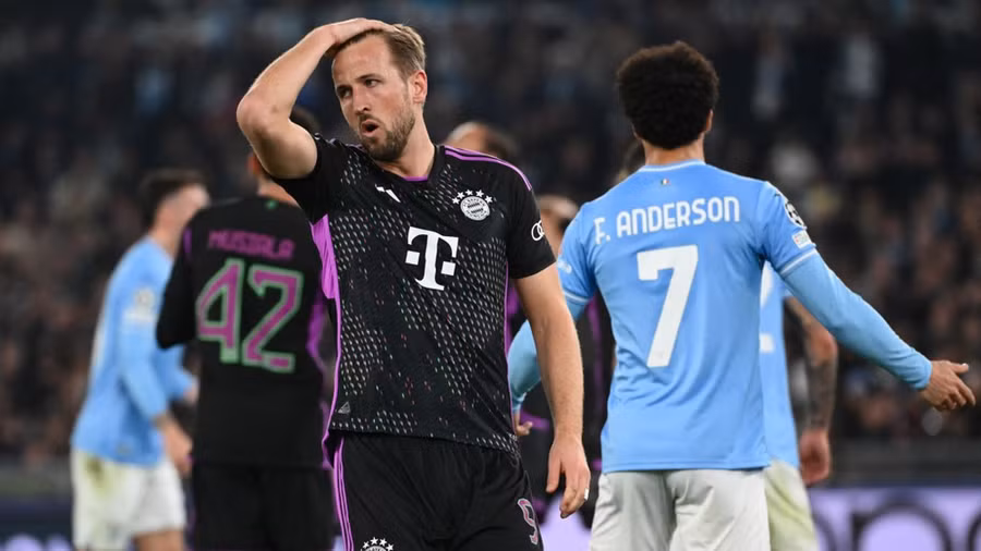 Bayern Munich thua Lazio ở lượt đi vòng 1/8 Champions League. Nguồn: Getty Images