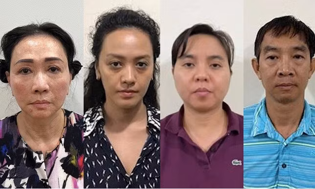 Bà Trương Mỹ Lan (trái) cùng đồng phạm Bà Trương Mỹ Lan (trái) cùng đồng phạm