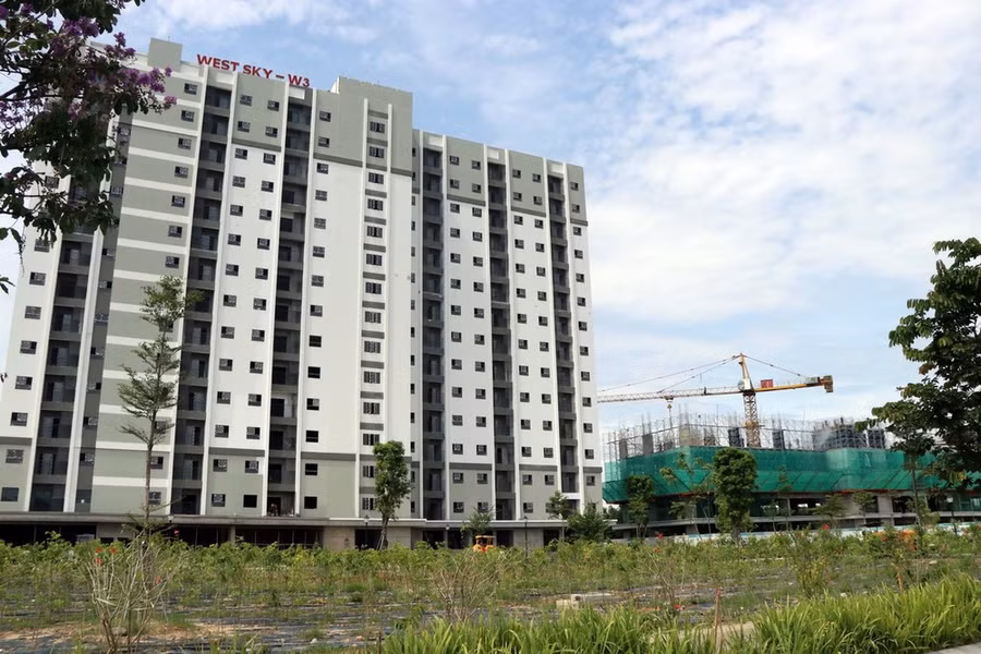 Tòa nhà ở xã hội ở Thừa Thiên-Huế. (Ảnh: Đỗ Trưởng/TTXVN)
