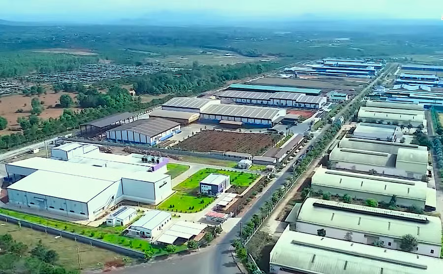 Một góc khu công nghiệp Trà Đa (TP. Pleiku). Ảnh: Hà Duy