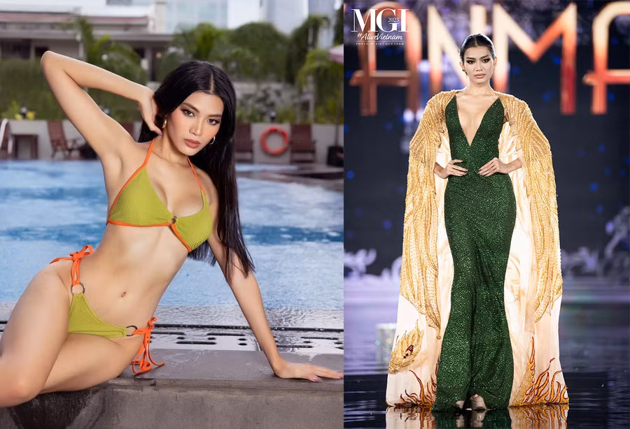 Loạt đối thủ đáng gờm của Lê Hoàng Phương tại chung kết Miss Grand International - Ảnh 8. Ni Ni Lin Eain - đại diện từ Myanmar, cũng liên tục nằm trong nhóm thí sinh hàng đầu tại Hoa hậu Hòa bình Quốc tế năm nay. Thậm chí, trong bảng dự đoán đầu tiên được Missosology đăng tải, chuyên trang sắc đẹp này còn đặt niềm tin người đẹp 22 tuổi sẽ đăng quang. Trong khi đó, Global Beauties đoán cô sẽ góp mặt trong top 5 chung cuộc. Ni Ni Lin Eain có lượng fan hùng hậu ủng hộ trong quá trình “chinh chiến” ở Việt Nam. Cô sở hữu vẻ đẹp cuốn hút, thân hình gợi cảm với số đo ba vòng 83-64-95. Tuy nhiên, chiều cao 1,69m khiến Ni Ni có chút lép vế khi đứng cùng các đối thủ khác. Ảnh: MGI