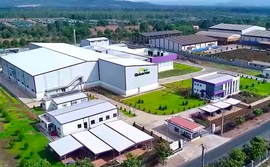Nhà máy chế biến chanh dây Quicornac (Khu công nghiệp Trà Đa, TP. Pleiku) với 100% vốn đầu tư nước ngoài. Ảnh Hà Duy