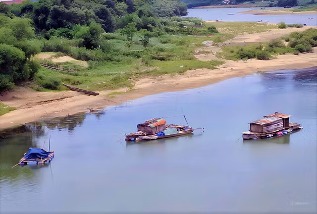 Nuôi cá lồng trên sông Gianh