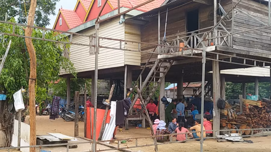 Hiện trường nơi vụ việc xảy ra. Ảnh: Mai Linh