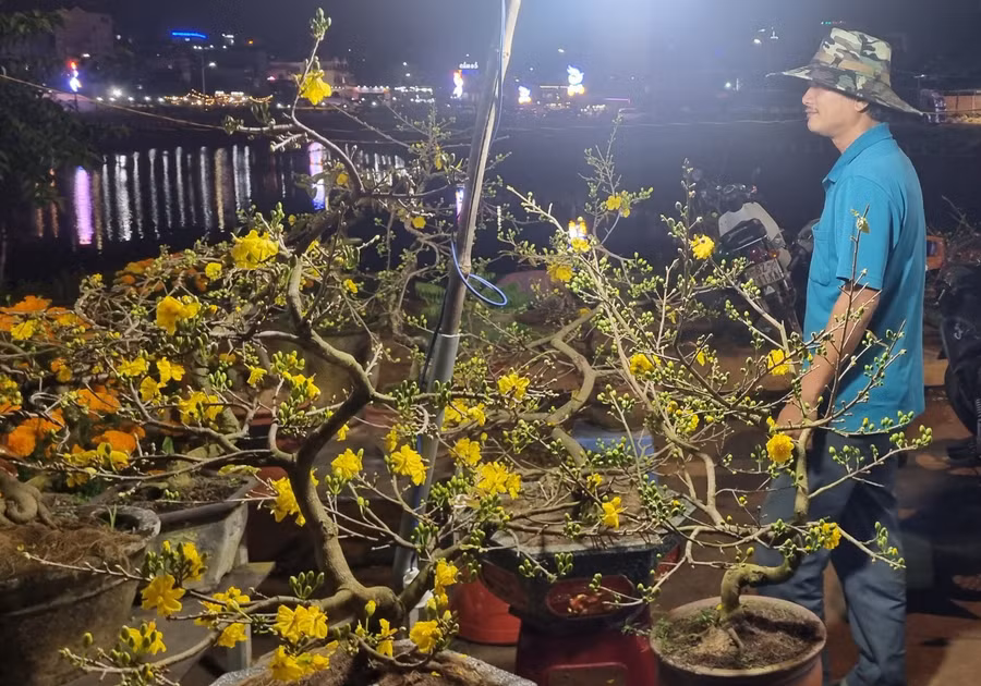 Anh Lê Doãn Vỹ (xã Nhơn Hậu, thị xã An Nhơn) lo lắng vì sức mua năm nay quá chậm. Anh Lê Doãn Vỹ (xã Nhơn Hậu, thị xã An Nhơn) lo lắng vì sức mua năm nay quá chậm.