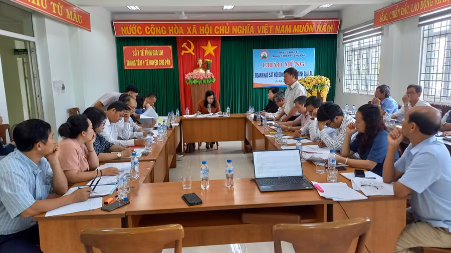 Quang cảnh buổi giám sát. Ảnh: H.P