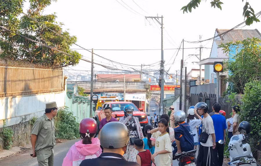 Hiện trường vụ tai nạn. Ảnh: K.P Hiện trường vụ tai nạn. Ảnh: K.P