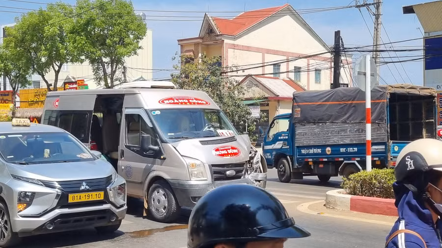 Hiện trường vụ tai nạn. Ảnh: Hà Phương