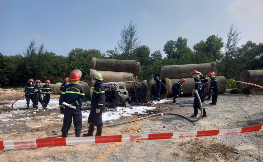 Hiện trường vụ việc. Nguồn: Báo Đại đoàn kết Hiện trường vụ việc. Nguồn: Báo Đại đoàn kết