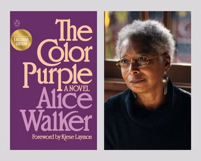 Tiểu thuyết Màu tím của nhà văn Alice Walker. Ảnh: NXB và The New York Times