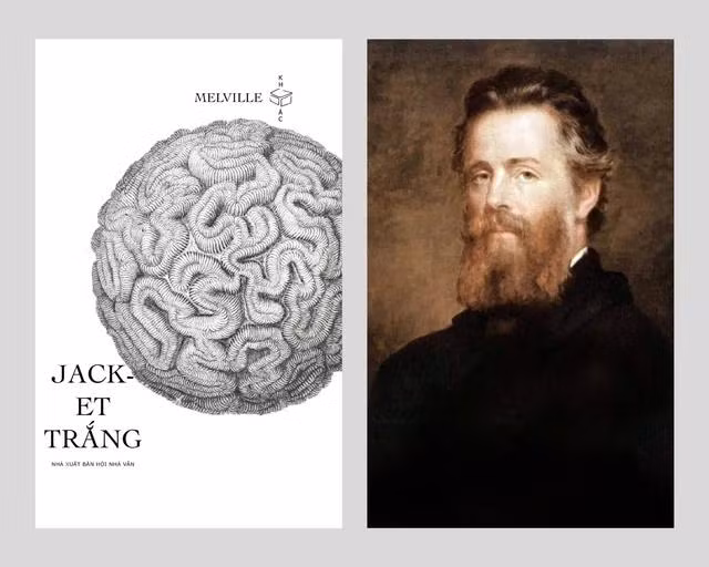 Tiểu thuyết Jacket trắng của nhà văn Henry Melville. Ảnh: NXB và The New York Times