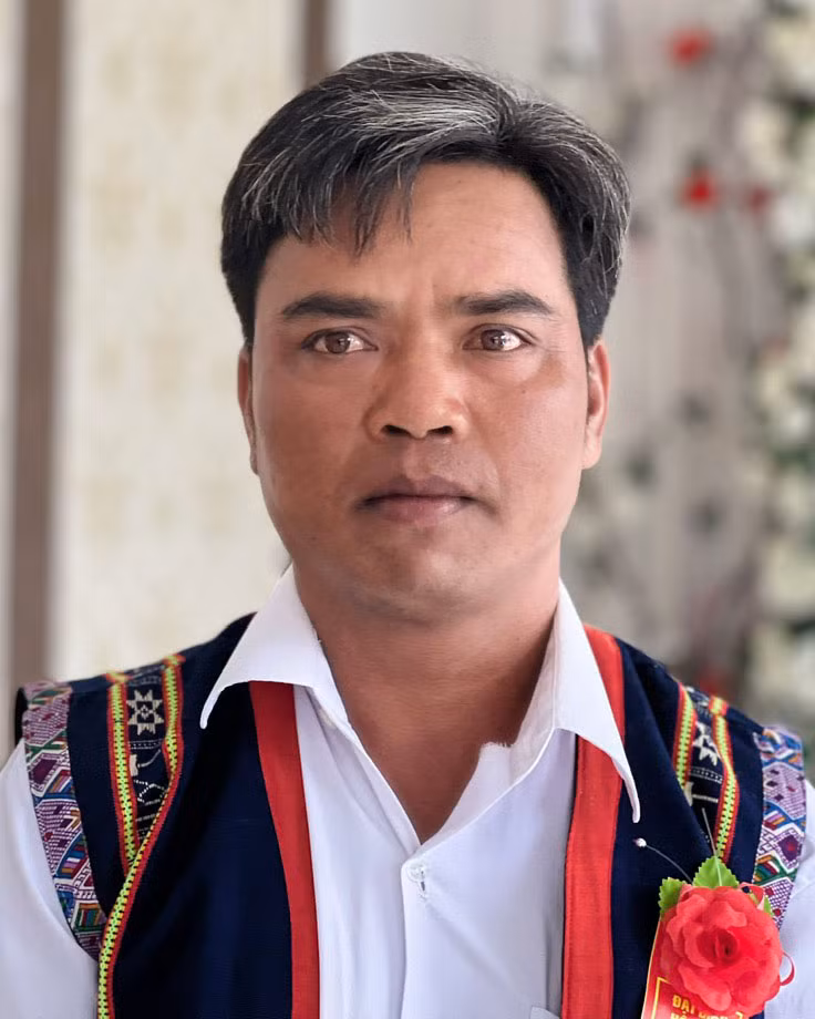 Ông Đinh Chôi (làng Lợt, xã Kông Pla, huyện Kbang). Ảnh: Phương Dung