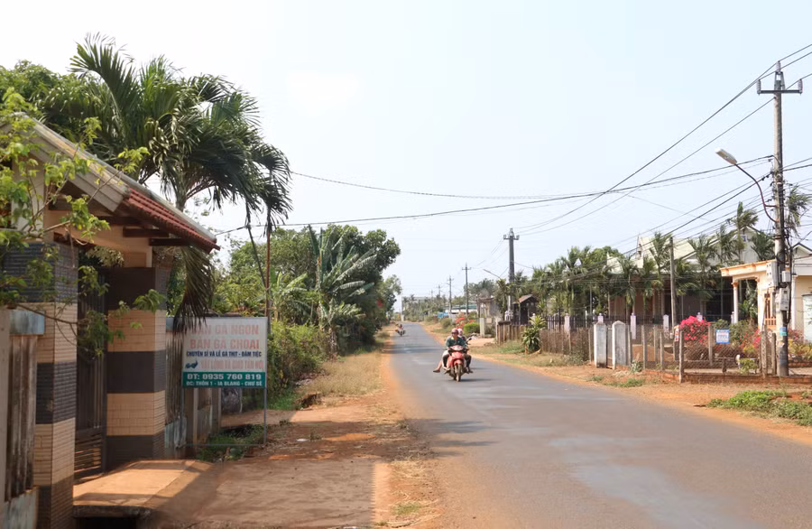 Nông thôn mới vùng kinh tế mới Ia Blang ngày càng khởi sắc. Ảnh: Quang Tấn