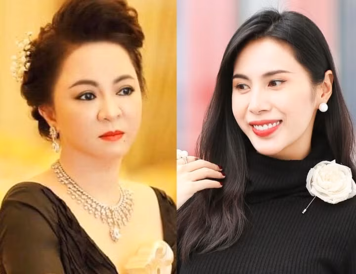 Bị can Nguyễn Phương Hằng và ca sĩ Thủy Tiên.