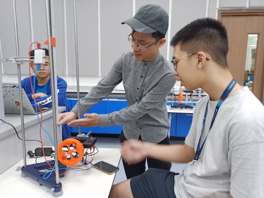 Giờ học của sinh viên Trường Đại học VinUni. Ảnh: Phạm Mai/Vietnam+ Giờ học của sinh viên Trường Đại học VinUni. Ảnh: Phạm Mai/Vietnam+
