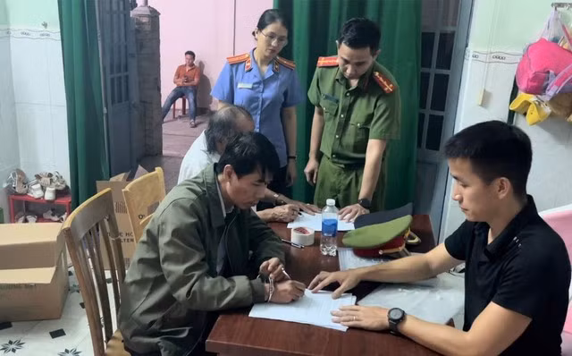 Võ Xuân Phương bị bắt tạm giam Ảnh: Công an Hội An