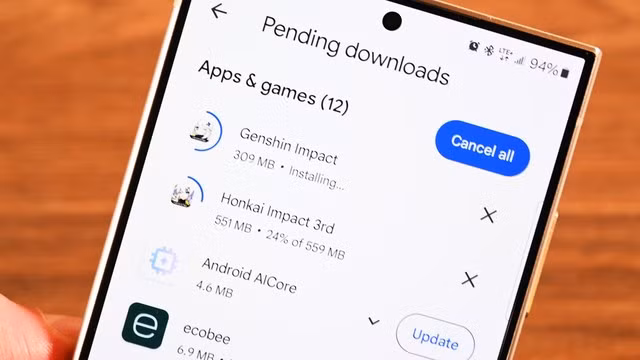 Google Play đã có thể cập nhật nhiều ứng dụng cùng lúc
