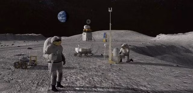 Ảnh minh họa về NASA hình dung cuộc sống con người trên mặt trăng