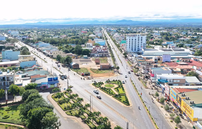 Thị trấn Chư Sê ngày càng khang trang, hiện đại. Ảnh: Q.T