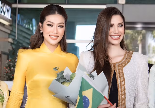 Hoa hậu Isabella Menin hội ngộ Đoàn Thiên Ân sau cuộc thi Miss Grand International 2022. Ảnh: BTC Hoa hậu Isabella Menin hội ngộ Đoàn Thiên Ân sau cuộc thi Miss Grand International 2022. Ảnh: BTC