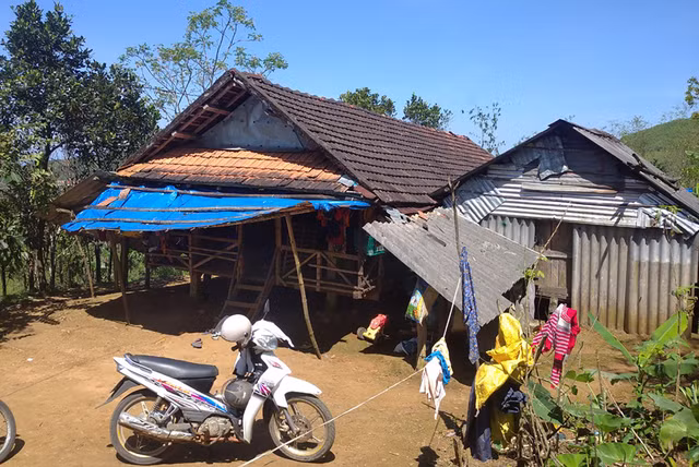 Ngôi nhà chính quyền xây dựng cho gia đình ông Phạm Văn Bắp. Ảnh: Phạm Anh
