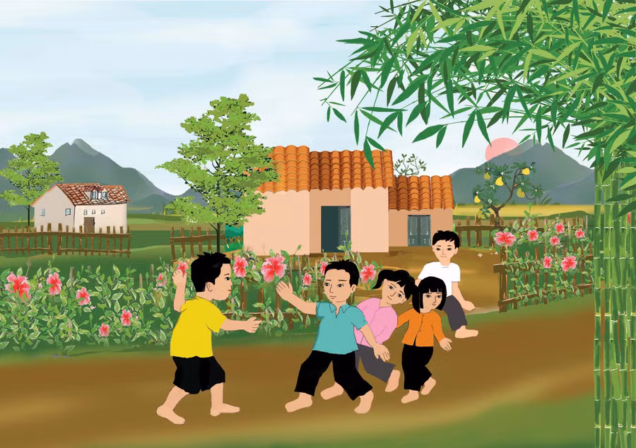 Niềm vui ngỏ nhỏ. Minh họa: HUYỀN TRANG Niềm vui ngỏ nhỏ. Minh họa: HUYỀN TRANG