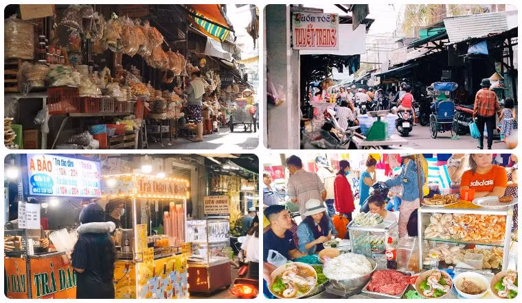 TP. Hồ Chí Minh nổi tiếng với nhiều khu ẩm thực đường phố. Ảnh BHXanh