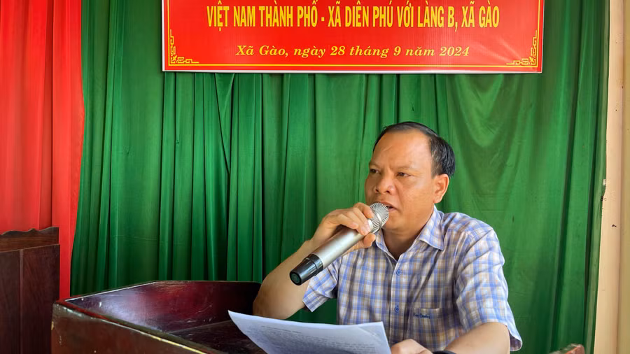 Ông Y Khum-Chủ tịch Ủy ban MTTQ Việt Nam thành phố phát biểu tại buổi lễ. Ảnh: D.T