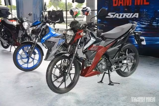 Suzuki Satria 150 phiên bản mới tung ra thị trường Việt Nam hai lựa chọn khác nhau. Ảnh: Bá Hùng