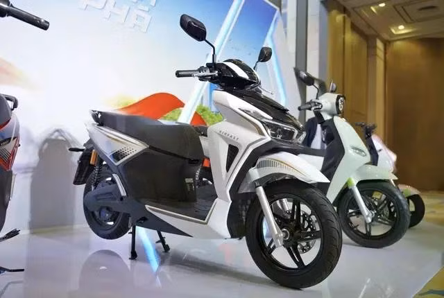 VinFast trình làng bộ đôi xe máy điện Kinet và Kyo, gia tăng danh mục xe tại Việt Nam. Ảnh Nguyễn Duy