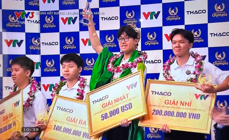 Trần Bùi Bảo Khánh giành giải Nhất Đường lên đỉnh Olympia năm 2025