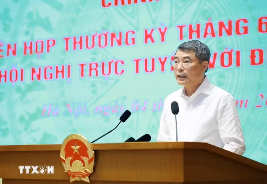 Thủ tướng Lê Minh Hưng phát biểu khai mạc. Ảnh: Dương Giang/TTXVN